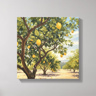 Lemon Groves Canvas Print