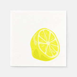Lemon Half Cocktail Napkins