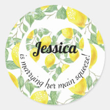 Lemon Heart Main Squeeze Themed Bridal Shower