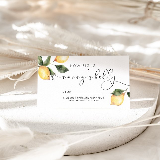 Lemon how big is mummy's belly enclosure card (Creator Uploaded)