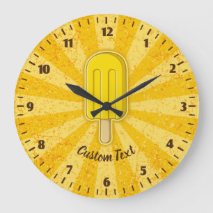Lemon Ice Cream Stick Clock