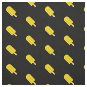 Lemon Ice Cream Stick Pattern Fabric