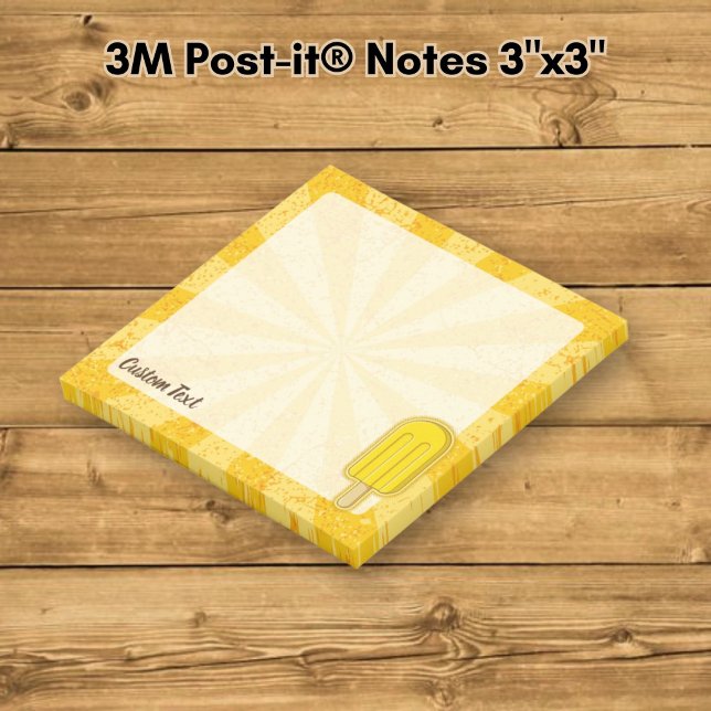 Lemon Ice Cream Stick Post-it Notes (Creator Uploaded)