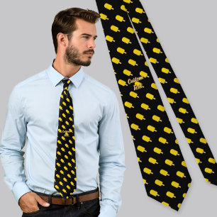 Lemon Ice Cream Stick Tie