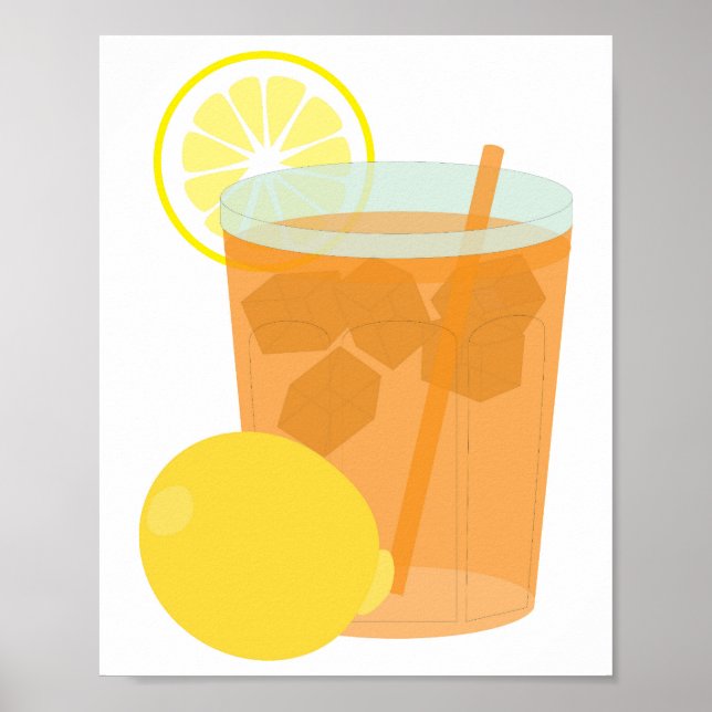 Lemon Iced Tea Poster (Front)