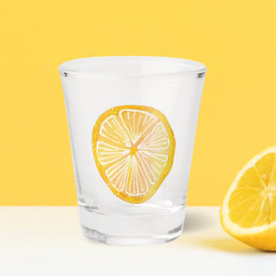 Lemon Illustrated Shot Glass