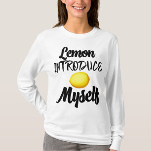 Lemon Introduce Myself Summer Tropical Yellow Frui T-Shirt