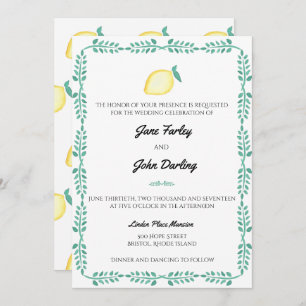 Lemon invitation