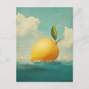 Lemon Island in Dreamy Waters Holiday Postcard