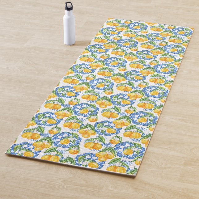 Lemon Italian print classic Amalfi coast  Yoga Mat (In Situ)