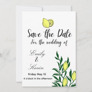 Lemon Italy wedding  Invitation