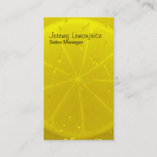 Lemon juice business card
