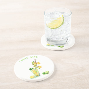 Lemon Juice Cool Drink Lemonade Party Coaster