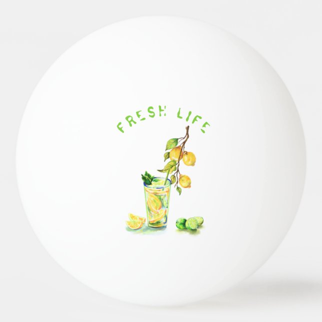 Lemon Juice Cool Drink Lemons Ping Pong Ball (Front)