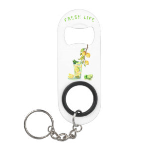 Lemon Juice Drink Lemons Keychain Bottle Opener