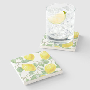 Lemon Juice Drink Refreshing Destiny's Destiny Stone Coaster