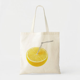 Lemon juice tote bag