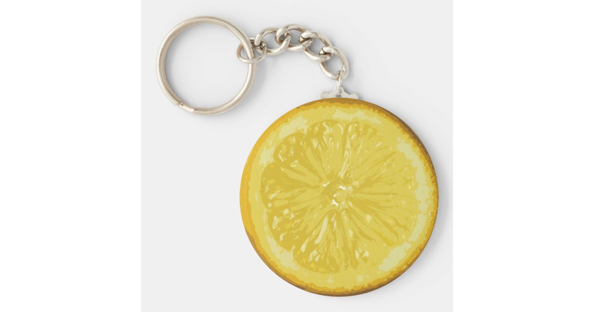 Lemon Key Ring | Zazzle.co.uk