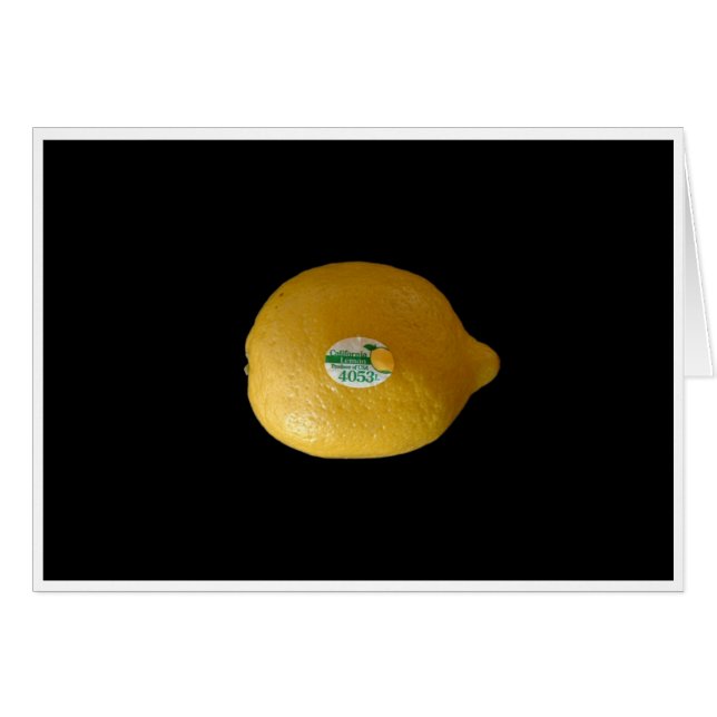 Lemon Label (Front Horizontal)