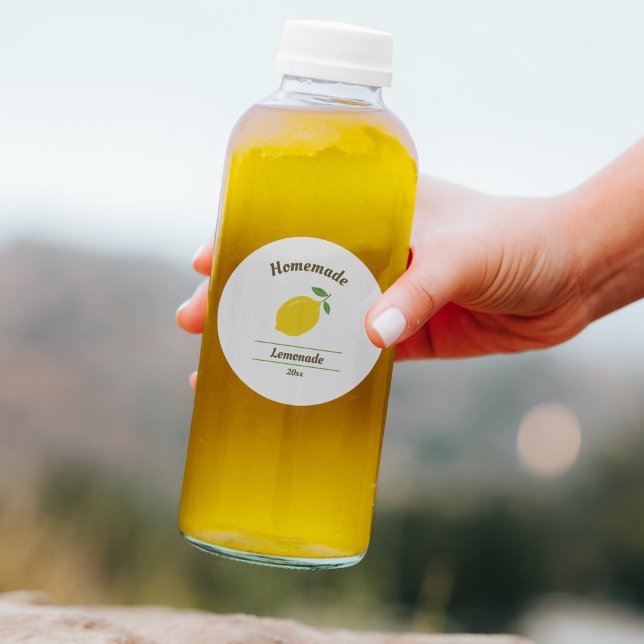 Lemon Label Sticker for Homemade Lemonade or Jam (Lemon Label Sticker for Homemade Lemonade or Jam)
