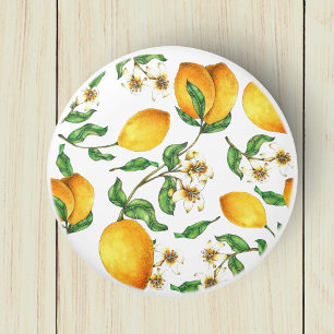 Lemon Leaf Fruit  Ceramic Knob