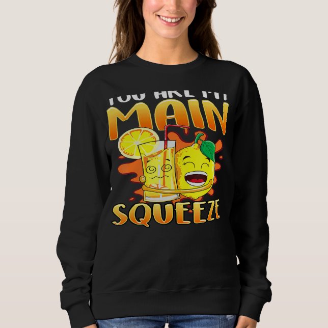 Lemon Lemonade Sour Lime Fruit Yellow Sweatshirt (Front)