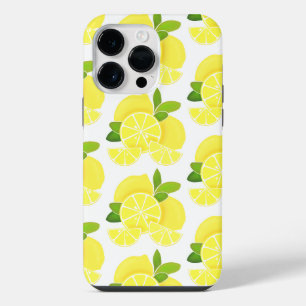 Lemon lemons lemon slices tropical yellow fruit  iPhone 14 pro max case
