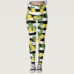 Lemon Lemons Yellow Leggings Yoga Pants