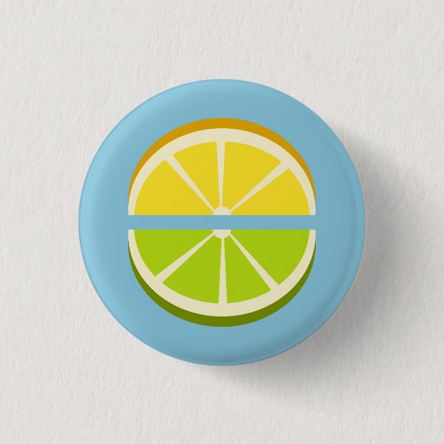 Lemon & Lime 3 Cm Round Badge (Front)