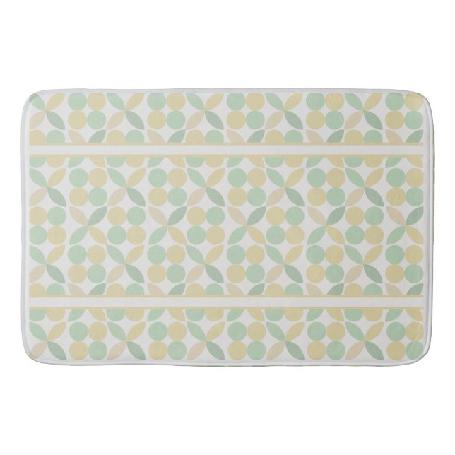 Lemon/Lime Citrus Retro  Bath Mat (Front)