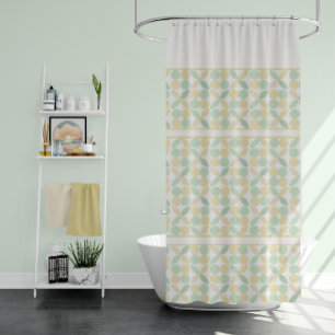 Lemon/Lime Citrus Retro Shower Curtain