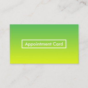 lemon lime fade appointment reminder card