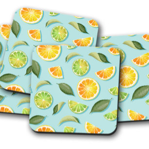 Lemon-Lime Fruit Coaster Fruit Coaster Set