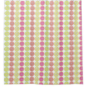 Lemon Lime Grapefruit Orange Citrus Fruit Slices Shower Curtain