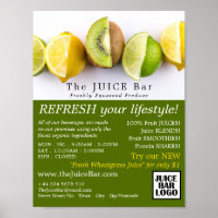 Lemon, Lime & Kiwi, Juice Bar Advertising