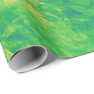 Lemon Lime Marble Wrapping Paper