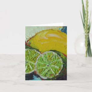Lemon Lime Note Card