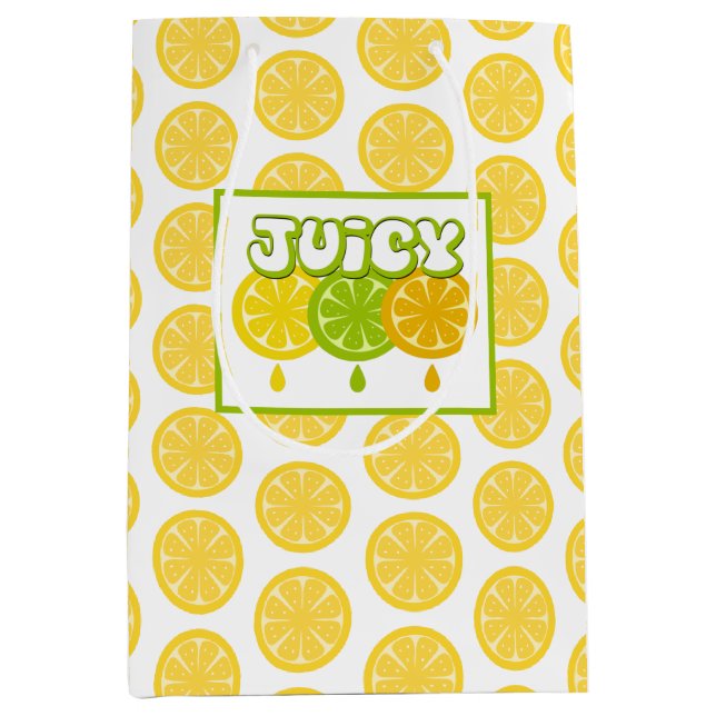Lemon Lime Orange Fruit Gift Bag (Front)