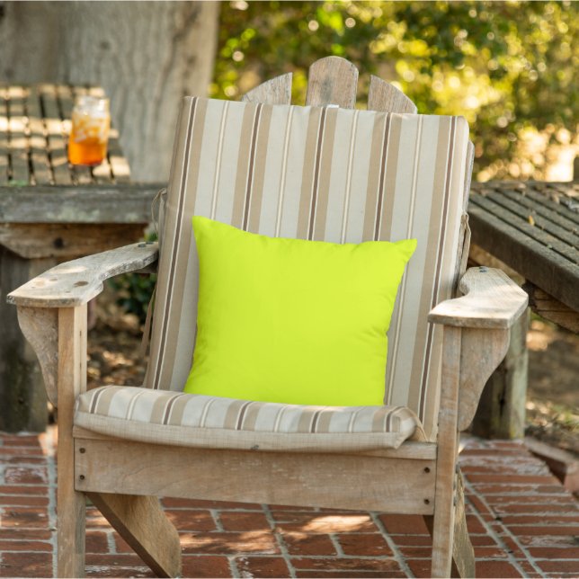 Lemon Lime Outdoor Throw Pillow (Chair)
