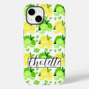 Lemon limes green fruit yellow fruit citrus fruit Case-Mate iPhone 14 case