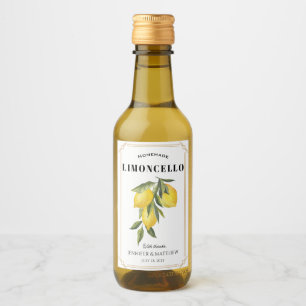 Lemon Limoncello Thank You Wedding Favor  Wine Label