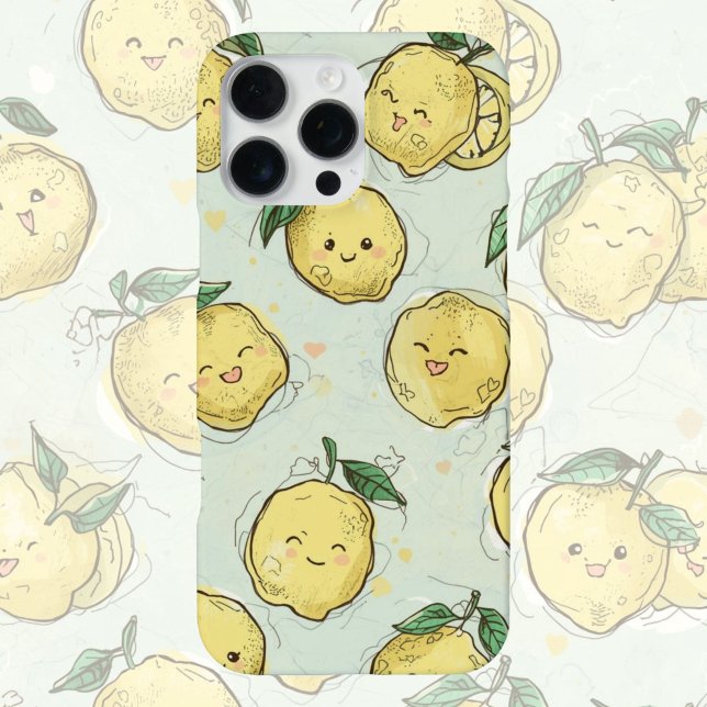 Lemon Love  – Bright Yellow Watercolor Citrus  iPhone Case (Creator Uploaded)