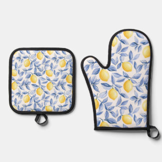 Lemon Lover Oven Mitt & Pot Holder Set