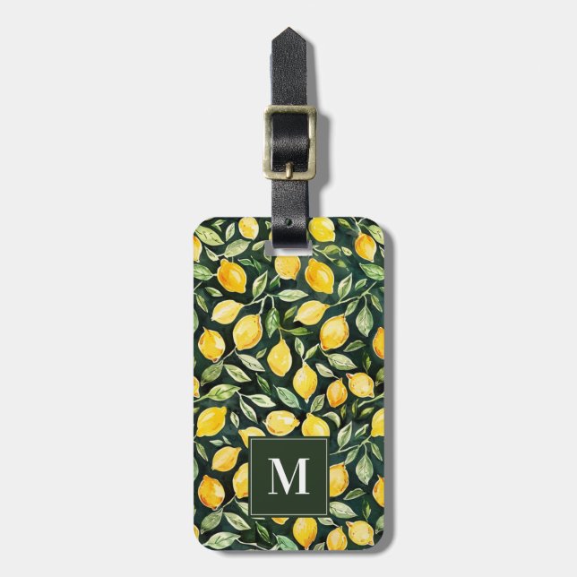 Lemon Luggage Tag (Front Vertical)