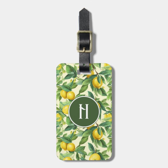 Lemon Luggage Tag (Front Vertical)