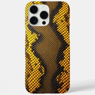  Lemon Luxe: Yellow Snake Design iPhone 16 Pro Max Case