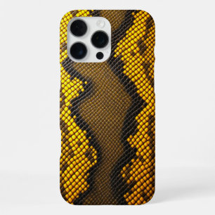 Lemon Luxe: Yellow Snake Design iPhone 16 Pro Max Case