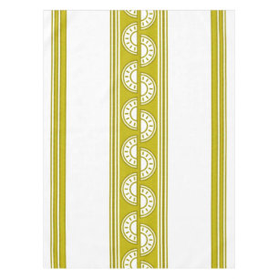 Lemon Luxury Jacquard Stripes Tablecloth