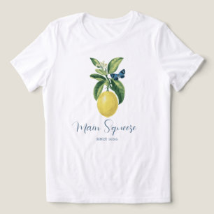 Lemon Main Squeeze Baby Shower Family Member Tri-Blend Shirt