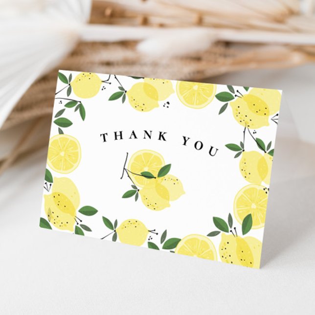 Lemon Main Squeeze Folded Thank You Card (Creator Uploaded)